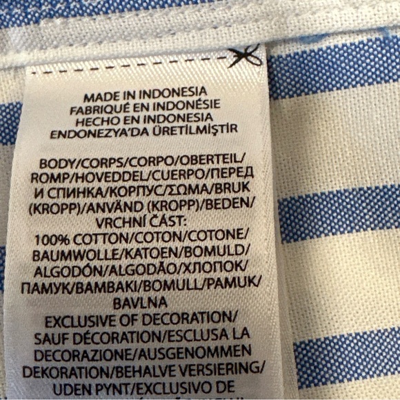 New without tag Women’s Polo by Ralph Lauren blue & white shirt Size 18 - Picture 9 of 9